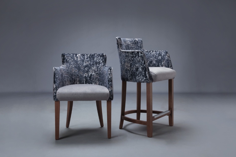 bar stools in kitchen